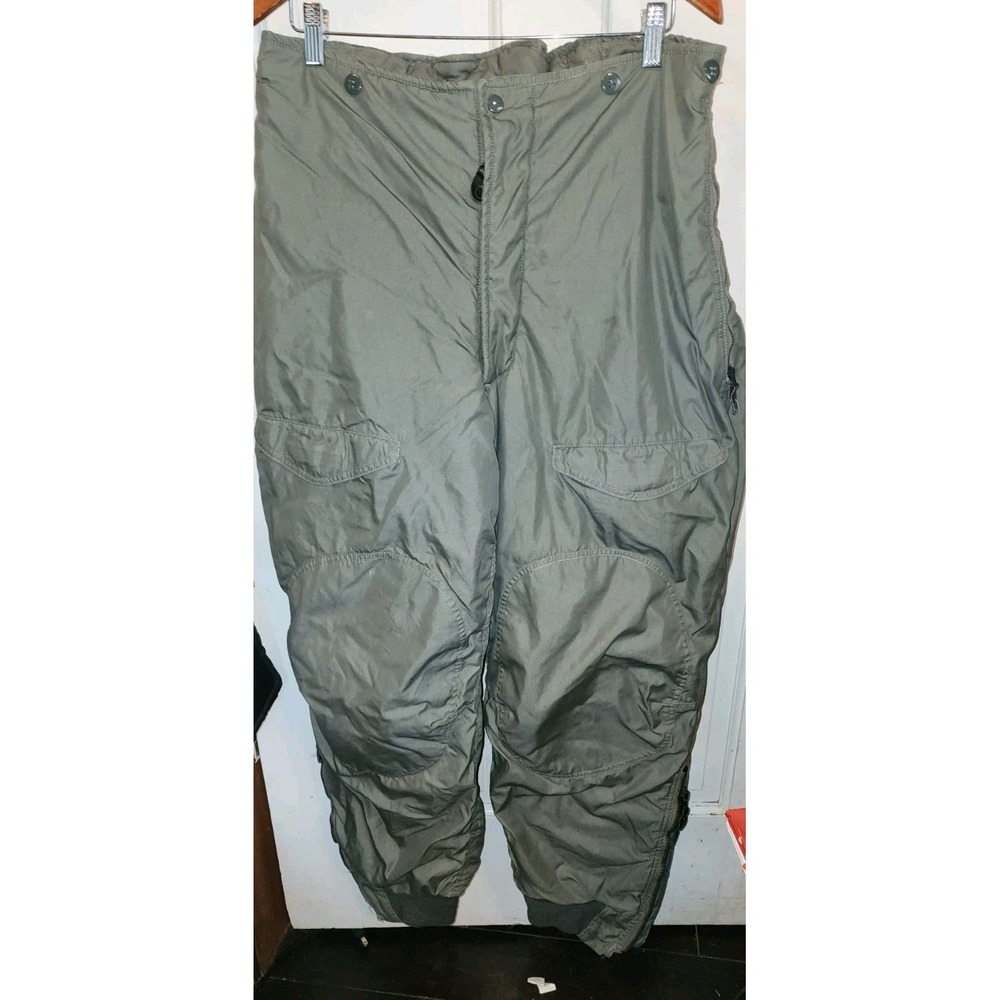 Vintage US Air Force Pants 34 Trousers ECW Type F-1B Extreme Cold Weather Green